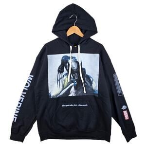 Darc Sport X Wolverine Hoodie Black Marvel Hero Elite Series Medium HTF 373/1000